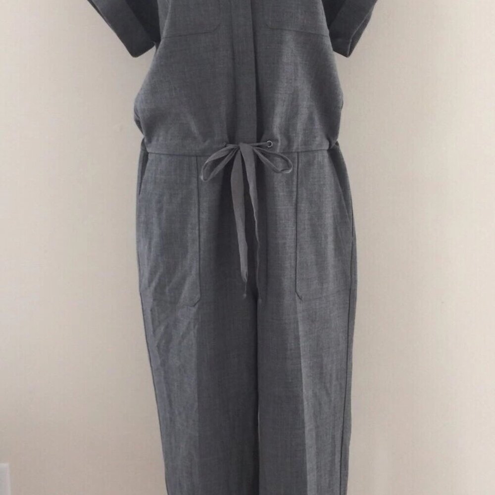 JCREW Collection Cargo Jumpsuit Heather Grey / Gray  Size6